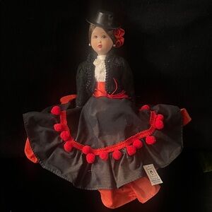 VTG Marin Spanish Flamenco Porcelain Doll
